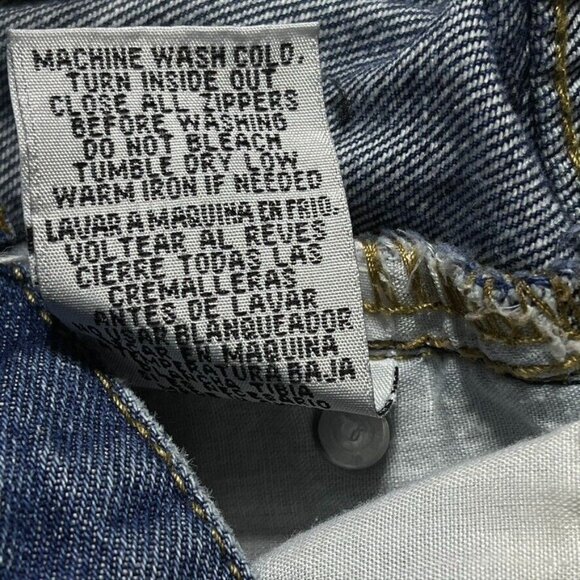 Distressed Denim Mini Skirt S By The Impeccable Pig Womens Raw Hem 100% Cotton - Picture 9 of 10